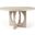 Liesl Barely Gray Finished Wood With Circular Top Dining Table