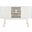 Ligia 2 Door Media Stand in White Wash