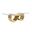 Lilian 94 x 46 Inch Glass Dining Table In Gold