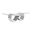 Lilian 94 x 46 Inch Glass Dining Table In Silver