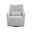 Lilith Swivel Chair In Woven Linen and Black