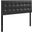 Lily Black King Upholstered Vinyl Headboard