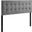 Lily Gray Queen Biscuit Tufted Performance Velvet Headboard