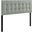 Lily Gray Queen Upholstered Fabric Headboard