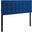 Lily Navy Queen Biscuit Tufted Performance Velvet Headboard
