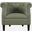 Lily Upholstered Barrel Curved Back Accent Chair with Nailhead Trim In Sage