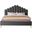 Lily Velvet King Bed In Grey