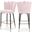 Lily Velvet Stool Set of 2 In Pink