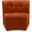 Limitless Velvet Modular Chair In Cognac