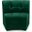Limitless Velvet Modular Chair In Green