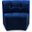 Limitless Velvet Modular Chair In Navy