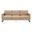 Lincoln Velvet Sofa In Beige and Black