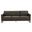 Lincoln Velvet Sofa In Dark Grey and Black