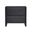 Linda Modern 2-Drawer 24" Nightstand in Charcoal Grey
