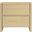 Linda Modern 2-Drawer 24" Nightstand in Natural Oak