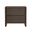 Linda Modern 2-Drawer 24" Nightstand in Walnut Brown