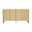 Linda Modern 4-Shelf 60" Sideboard in Natural Oak