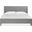 Lindon Complete Queen Grey Upholstered Island Bed