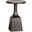 Lindon Dark Round Pedestal Accent End Table