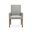 Lindon Grey Upholstered Arm Chair Set of 2 In Belgian Wheat