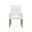 Lindon White Upholstered Arm Chair Set of 2 In Belgian Wheat