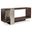 Linea Console Table in Cerused Charcoal Finish