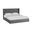 Linen Upholstered King Bed Frame In Gray