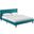 Linnea Teal Queen Fabric Bed