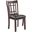 Lavon Padded Dining Side Chairs Espresso and Black Set of 2