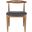 Lionel Brown and Dark Gray Retro Dining Chair Set of 2