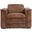 Lioni Leather Power Motion Chair In Brown