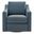 Liora Performance Velvet Armchair In Cadet Blue