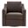 Liora Performance Velvet Armchair In Chocolate