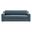 Liora Performance Velvet Sofa In Cadet Blue