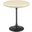 Lippa 20 Inch Artificial Round Side Table In Black