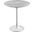 Lippa 20 Inch Round Artificial Marble Side Table In White