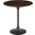 Lippa 20 Inch  Round Side Table In Black Cherry