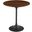 Lippa 20 Inch  Round Side Table In Black Walnut