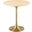 Lippa 20 Inch Round Side Table In Gold Natural