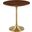 Lippa 20 Inch Round Side Table In Gold Walnut