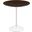 Lippa 20 Inch Round Side Table In White Cherry Walnut