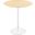 Lippa 20 Inch Round Side Table In White Natural