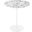 Lippa 20 Inch Round Terrazzo Side Table In White