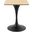 Lippa 24 Inch Wood Square Dining Table In Black and Natural