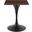 Lippa 24 Inch Wood Square Dining Table In Walnut and Black