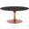 Lippa 36 Inch Artificial Marble Coffee Table In Black