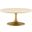 Lippa 36 Inch Artificial Round Coffee Table In Gold