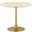 Lippa 36 Inch Artificial Round Dining Table In Gold