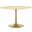 Lippa 47 Inch Wood Dining Table In Natural and Gold