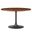 Lippa 48 Inch Round Pedestal Solid Wood Dining Table In Black Walnut